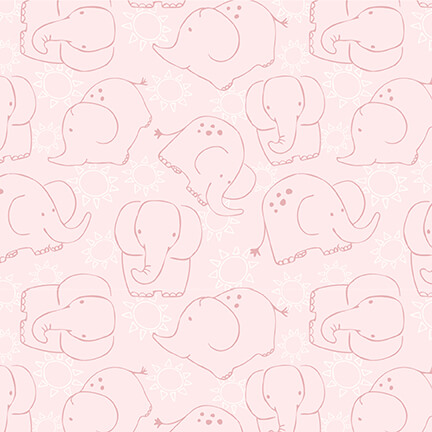 Safari Sunrise Pink Elephants