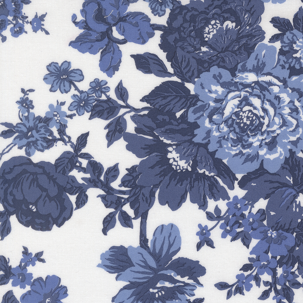 Blueprint White Navy Floral