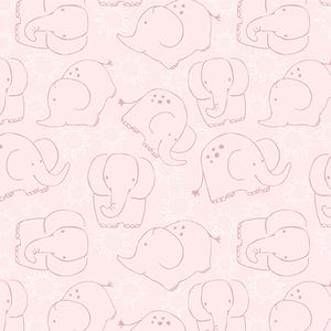 Safari Sunrise Pink Elephants. Product thumbnail image