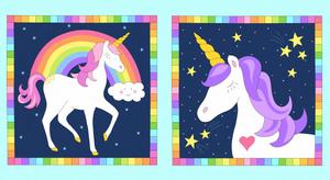 Believe Unicorn Panel Navy. Product thumbnail image