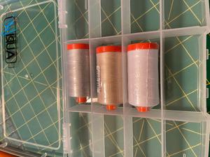 Aurifil Neutral Mix with Thread Box. Product thumbnail image