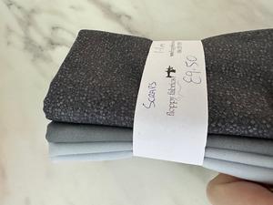 Metre Bundle 919 - 1.1 metre Scraps of Grey Metre Bundle 919 - 1.1 metre Scraps of Grey. Product thumbnail image