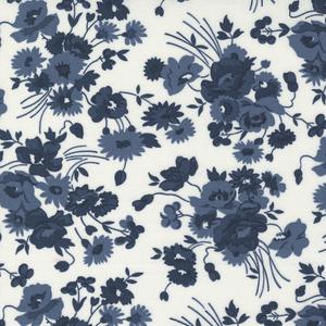 Nantucket Summer Wide 108" Cream & Navy. Product thumbnail image