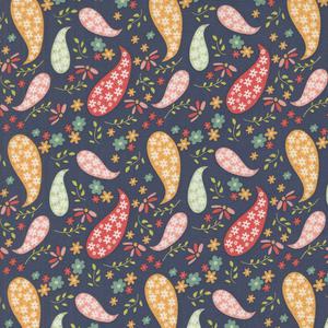 Raspberry Summer Paisley Blueberry. Product thumbnail image