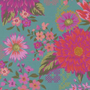 Parlor Green Pink Fab Floral. Product thumbnail image