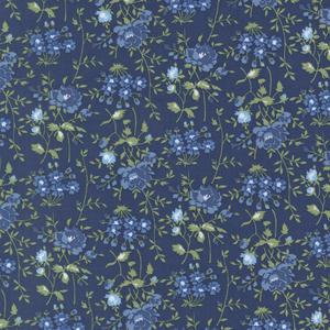 Blueprint Navy Flowers. Product thumbnail image