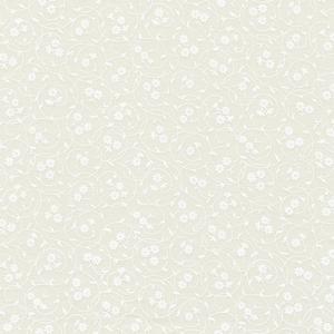 Circular Floral White on Cream. Product thumbnail image